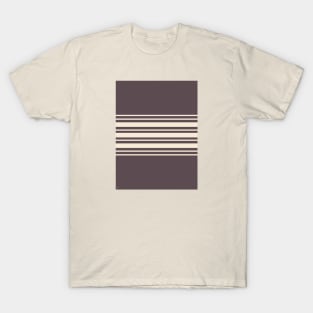 Preppy Retro Stripes - Purple T-Shirt